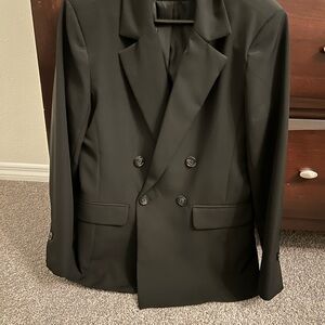 JustFab Black Dress Suit Jacket / Blazer – Women’s Size L